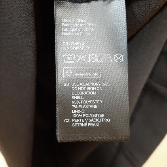 NWT H&M Black Dress With Beaded Neckline - Picture 7 of 7